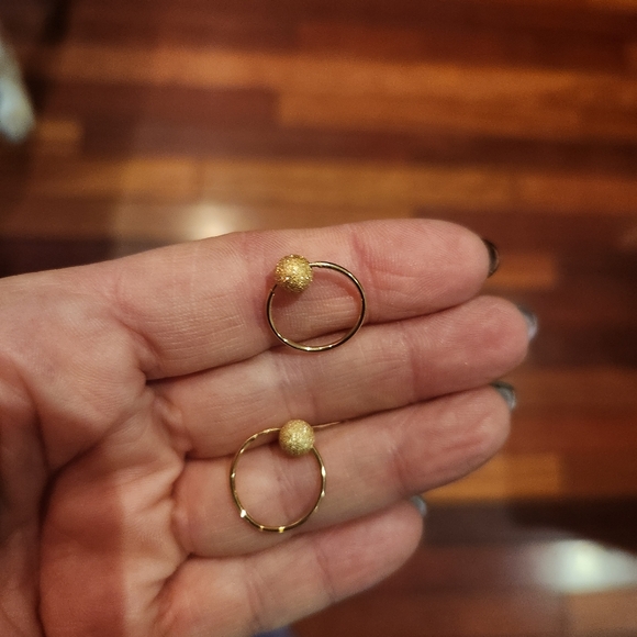 14k hoop earrings - Picture 8 of 9